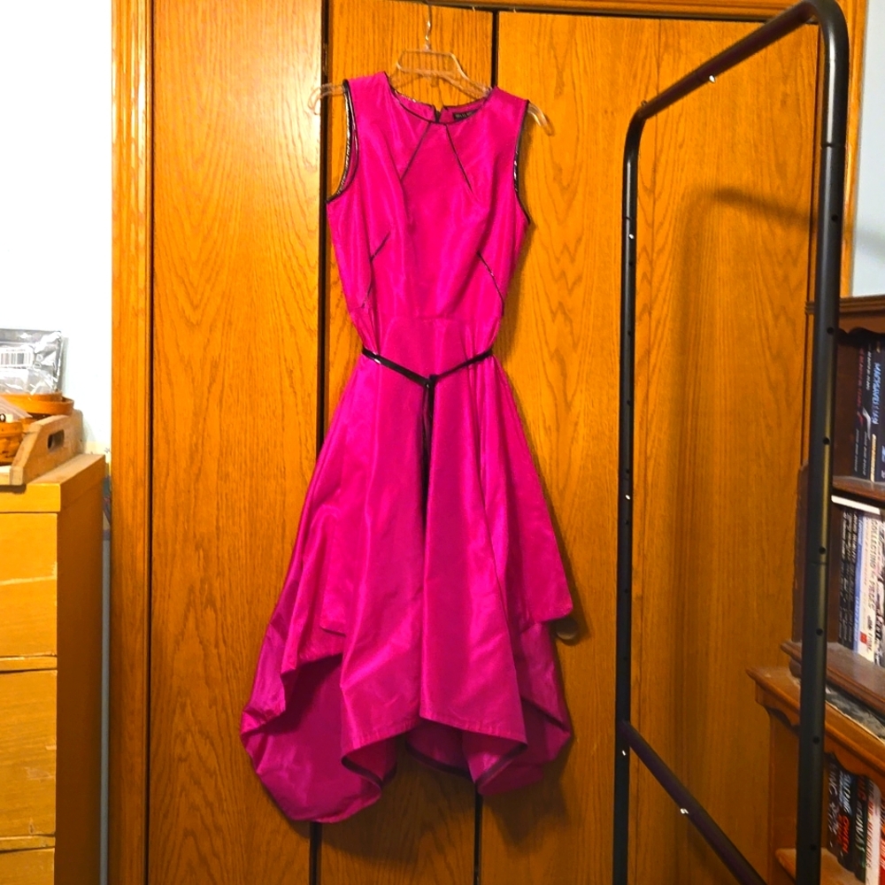 Elegant Pink Midi Dress